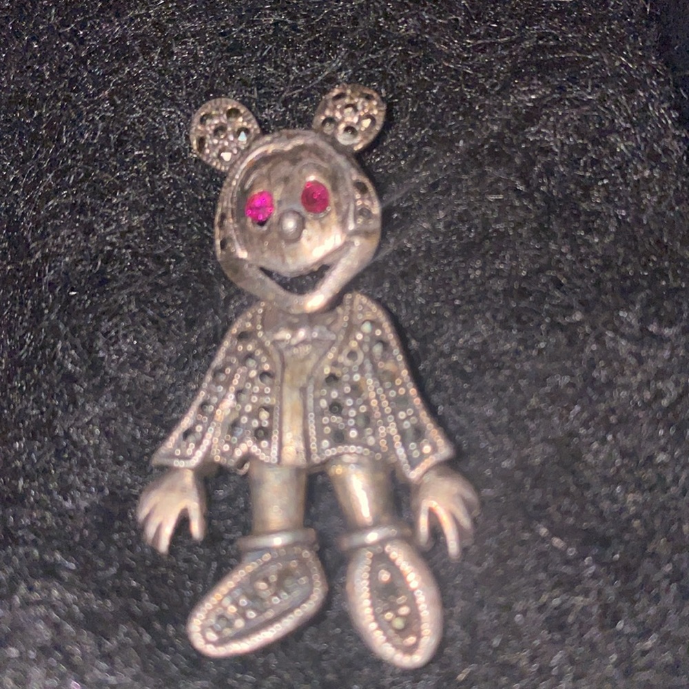 Mickey Mouse Marcasite 925 pendant